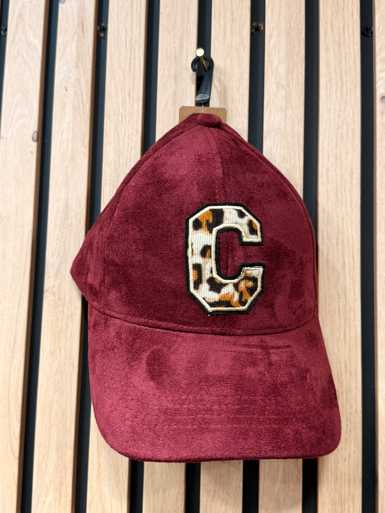 Casquette Daim Bordeaux 