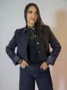 Veste Col JeanS À Sequins