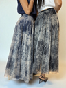 Jupe Longue Tulle Imprimé Toile Jouy